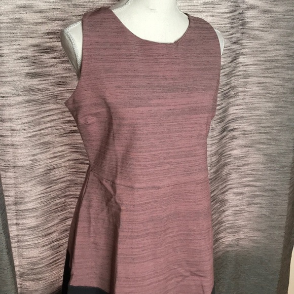 Dolan Mauve Gray and Black sleeveless Rayon T Shirt Dress X- LARGE - Picture 4 of 9